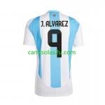 Camisolas de futebol Argentina Julian Alvarez 9 Copa America Equipamento Principal 2024 Manga Curta